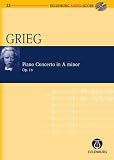 Produkt-Bild: Konzert a-Moll: op. 16. Klavier und Orchester. Studienpartitur + CD. (Eulenburg Audio+Score)