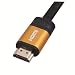 1M HIGH SPEED PRO GOLD Orange Range (1.4a Version, 3D) FLAT HDMI TO HDMI CABLE WITH ETHERNET,COMPATIBLE WITH 1.3c,1.3b,1.3,1080P,PS3,SKYHD,VIRGIN BOX,FULL HD LCD,PLASMA & LED TV's AND ALSO SUPPORTS 3D TVS.