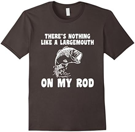Men's Funny Fishing Lover Quotes Gift, Bass Fishing Gifts T-Shirt 2XL Asphalt