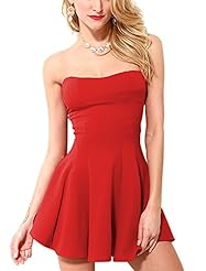 Strapless Bubble Dress Cocktail Cotton Corset   Waistline Party Dress/Tunic/Mini Dress 