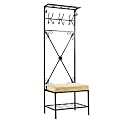 Entryway Bench Tree - Matte Black