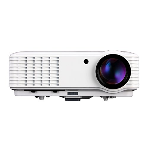 EUG 3500 Lumens 1080p LED HD 3D Ready Home Office Projector 1280 x 800 For Home Theater Gaming Business & Education HDMI Cable Portable