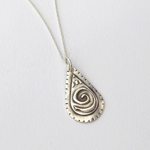 Silver Spiral Bohemian Style Necklace