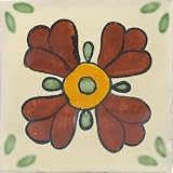 Mexican Tile - 4x4 Green Seville 2 Talavera
