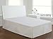 Fresh Ideas Bedding Tailored Bedskirt, Classic 14” Drop Length, Pleated Styling, Full, White
