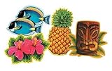 Hawaiian Party Cutouts | Luau Cutouts