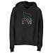 Sweatshirt Woman Black  Border Collie : Dog Is Love  Dog