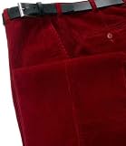 Colorfast Cognac Casual Corduroy Plain Pants
