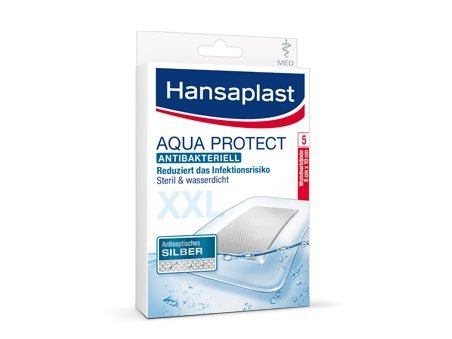 HANSAPLAST med Aqua Protect Pflaster XXL 8x10 cm 5 St