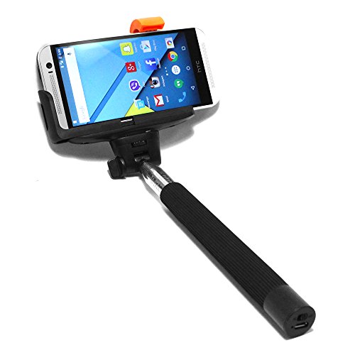 Techno Selfie Stick: 9-37" Telescoping 3-In-1 Monopod Extendable Wireless Bluetooth Selfie Stick with bluetooth Remote Shutter &amp; Phone Holder for iPhone 6-6+, iPhone 5-5s-5c, Samsung S5 S4 S3 &amp; more.