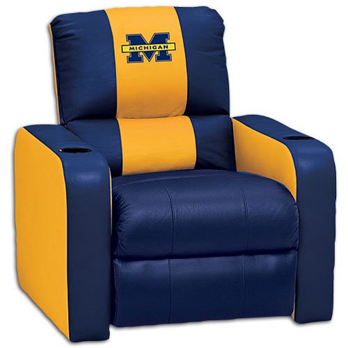 Michigan Dreamseat NCAA Leather Recliner