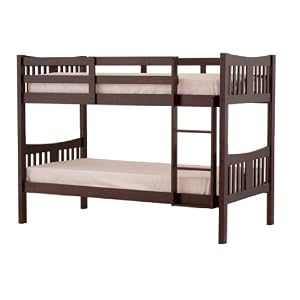 Stork Craft Caribou Bunk Bed, Espresso