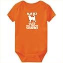 Baby Bodysuit Orange " Wanted Nova Scotia Duck Tolling Retriever - $1000 Cash Reward " Dogs 18 - 24 Months
