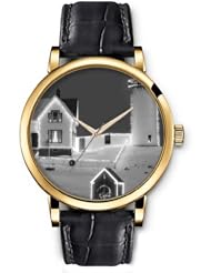 SPRAWL Aanalog Fashion Series Gold Ladies Watches of Genuine Black Leather Strap,Unique Wrist Watch for Women Girls Designed with decorated houses