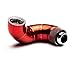 PrimoChill Male to Female G 1/4 180 Degree Triple Rotary Elbow Fitting - Candy Red