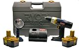 Ryobi 18V DRILL STARTER KIT (1 FLASHLIGHT, 2 BATTERIES, & 1 CHARGER) P811