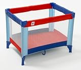 Travel Cot in Blue & Red