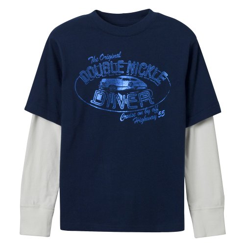Mossimo Supply Co. Blue BB LS Convertible Tee 