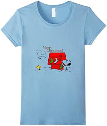 Women's merry christmas snoo-py T Shirt &amp; Gifts Large Baby Blue