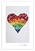 Rainbow Heart Postcard Prints. 10 Pack 4x6. from The Heart Series. Best Quality Birthday Cards, Thank You Notes & Invitations. Unique Birthday, Christmas, Mother's Day & Valentines Day Gifts.