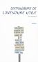 Dictionnaire de l'aventure utile (et futile)
