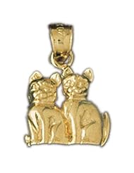 CleverEves 14K Gold Pendant Cat 6.5 - Gram(s)