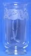 Individually Hand Etched Flamingo Large Glass Candle Shade 11.5"H