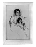 Historic Print (XL): Jeannette leaning against her mother about 1901