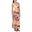 Juniors Mossimo Supply Co. Braided Halter Maxi - Orange Exploded Floral Print