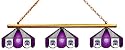 Imperial Sacramento Kings Licensed Three Shade Stained Glass Billiard Table Lamp