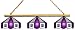 Imperial Sacramento Kings Licensed Three Shade Stained Glass Billiard Table Lamp