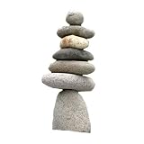 Ancient Graffiti Large 7-Stone Natural River Stone Cairn