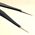 2 Non-magnetic Antistatic Curved Straight Tips Tweezer