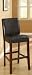 Set of 2 Bar Stools - Contemporary Black Color