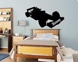 Personalized race car decal--Big 37 X 20 inch sticker-- sold by aluckyhorseshoe