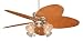 Emerson Ceiling Fans B20 XX and CF2000AB 52" Maui Bay Ceiling Fan in Antique Brass with Wicker Blade