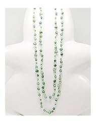 Green (Dyed) Japanese silk cord Fresh Water Pearl Necklace