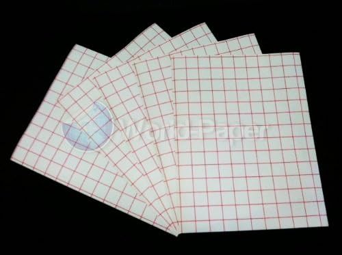 Ink Jet Printer Heat Transfer Papers - Red Grid - 11" x 17" 100 Sheets