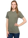 American Apparel Unisex Poly-Cotton Short Sleeve Crew Neck Large-green [Apparel]