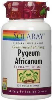 Solaray pygeum africanum extract, 50 mg, 60 count