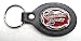 THE HEARTBEAT of AMERICA  ENAMEL PEWTER/LEATHER KEYCHAIN