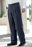 Kings' Court No Hassle Expandable Waist Triple Pleated Dress Pants