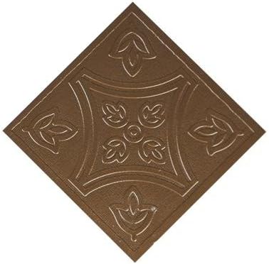 Peel and Stick Copper 4"x4" Vinyl Wall Tiles 3 Square Feet Kitchen and Bath Backsplash