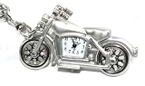 Silver 3d Motorcycle Key Chain Watch Clip