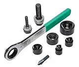 Greenlee 36688 ISO-16 through ISO-40 Manual Round Standard Knockout Punch Kit [並行輸入品]