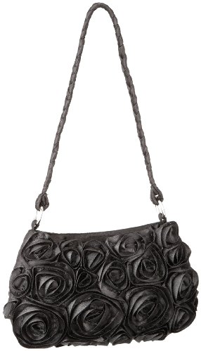 Contempo Tasche 1501-04, Damen Umh&auml;ngetasche, schwarz, (schwarz), 23x1,5x2,5