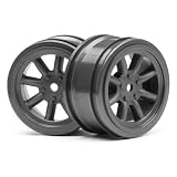 ビンテージ8スポークホイール 26mm ガンメタル (0mm オフセット) 3809 スポーク