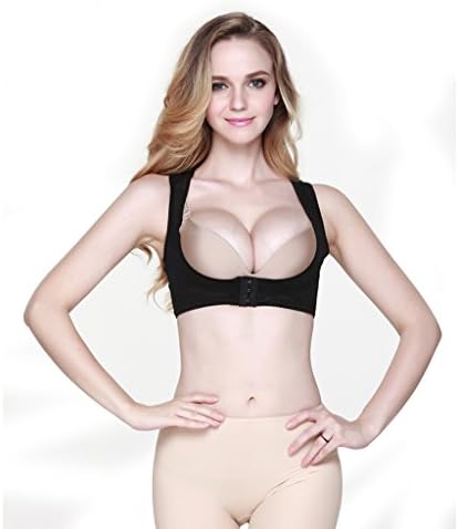 Lifemall Lady Chest Support Belt Posture Corrector (L, Black)