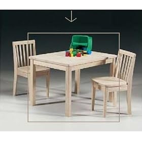 International Concepts 2532 Mission Juvenile Table, Unfinished