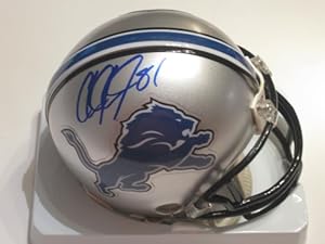 Calvin Johnson Signed Autograph Detroit Lions Mini Helmet Authentic Certified Coa
